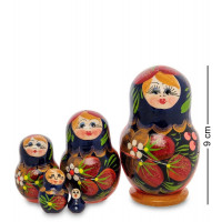 Матрешка деревянная Мария 9 см 5 мест