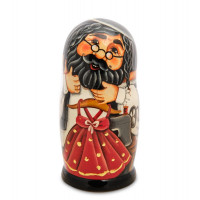 Матрешка деревянная Еврей 18 см 5 мест